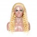 Stema 613 Blonde Deep Wave 13x4 Transparent Lace Front Wig